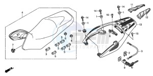 XL700VA drawing SEAT/REAR CARRIER