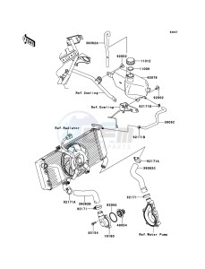 VERSYS_ABS KLE650DCF XX (EU ME A(FRICA) drawing Water Pipe