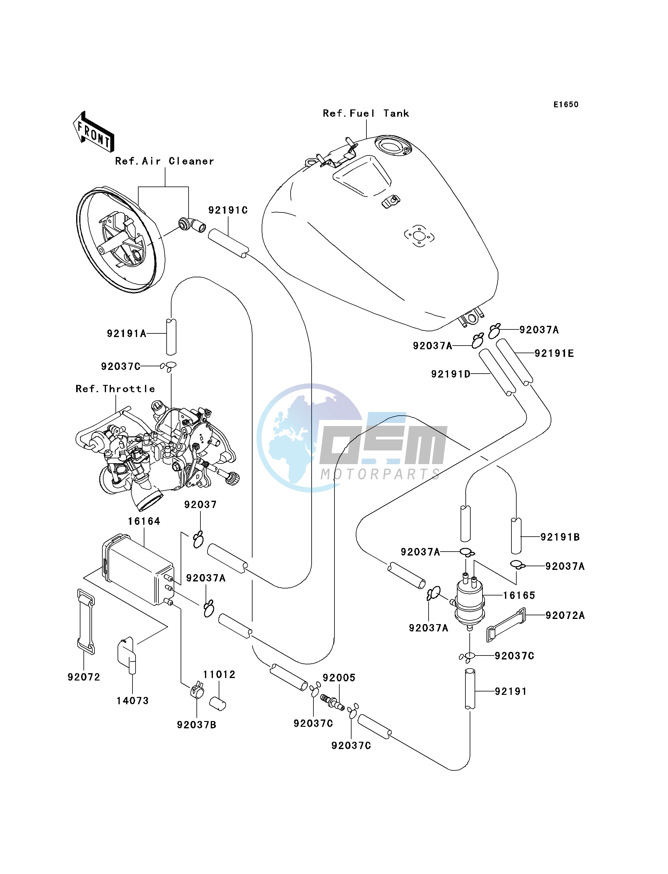 FUEL EVAPORATIVE SYSTEM-- CA- -