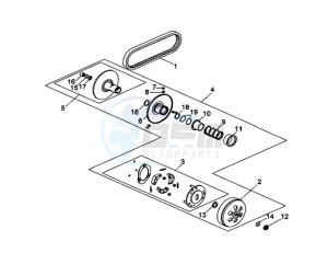 QUAD LANDER 300S ENTRY drawing CLUTCH