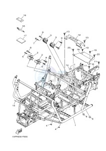 YXM700E YXM700PHF VIKING EPS HUNTER (1XPL) drawing FRAME