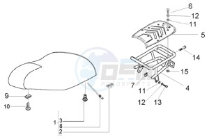 Liberty 50 2t RST ptt (CH) Switserland drawing Saddle - Luggage carrier