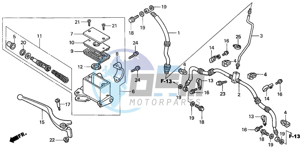 FR. BRAKE MASTER CYLINDER