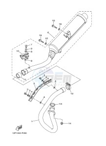 YFM350R YFM350RD RAPTOR 350 (10PA) drawing EXHAUST