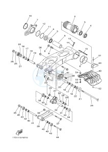 YFZ450R YFZ450RSF YFZ450R SPECIAL EDITION (1TDJ) drawing REAR ARM