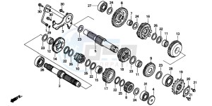 VT600C 400 drawing TRANSMISSION