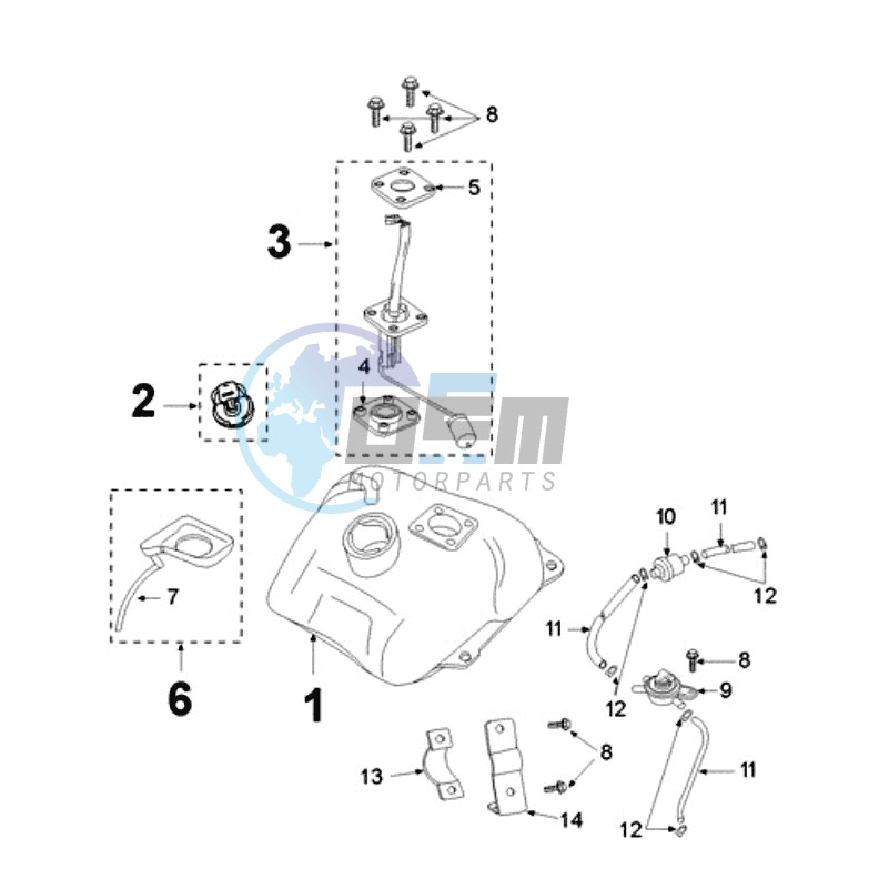 TANK AND FUEL PUMP