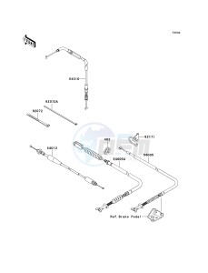 KVF 750 F [BRUTE FORCE 750 4X4I] (F8F) F8F drawing CABLES