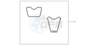 CBR1000RA9 UK - (E / ABS MKH MME REP) drawing RACING STICKERSSET