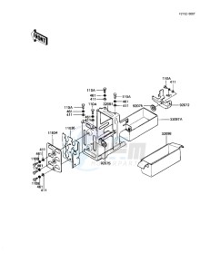 KZ 1000 R [EDDIE LAWSON REPLICA] (R1-R2) [EDDIE LAWSON REPLICA] drawing BATTERY CASE_TOOL CASE