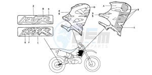 CR125R drawing MARK (CR125RP/RR)