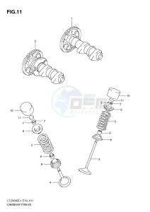 LT-Z400 (E19) drawing CAMSHAFT VALVE