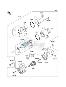 MULE 4010 TRANS 4x4 DIESEL KAF950G9F EU drawing Starter Motor