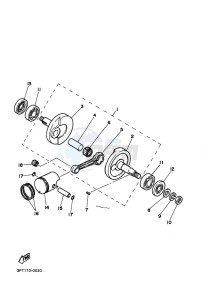 PW50 (BSL3) drawing CRANKSHAFT & PISTON