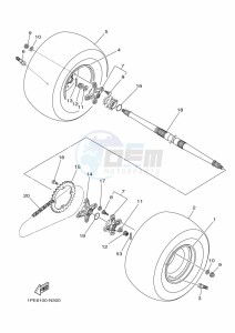 YFM700R YFM70RSBK (2LSN) drawing REAR WHEEL