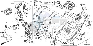 NC750SAG NC750S Europe Direct - (ED) drawing FUEL TANK/ FUEL PUMP