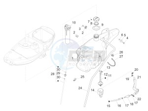 Liberty 50 4T PTT 2009-2017 drawing Fuel tank