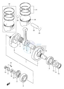 DR800S (E4) drawing CRANKSHAFT