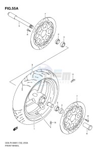 GSX-R1000 (E2) drawing FRONT WHEEL (GSX-R1000K2)