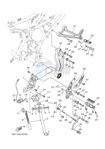 MT-07 MTN690 (BAT1) drawing STAND & FOOTREST