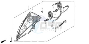 FES150A 125 S-WING drawing HEADLIGHT (FES1253-5)(FES1503-5)