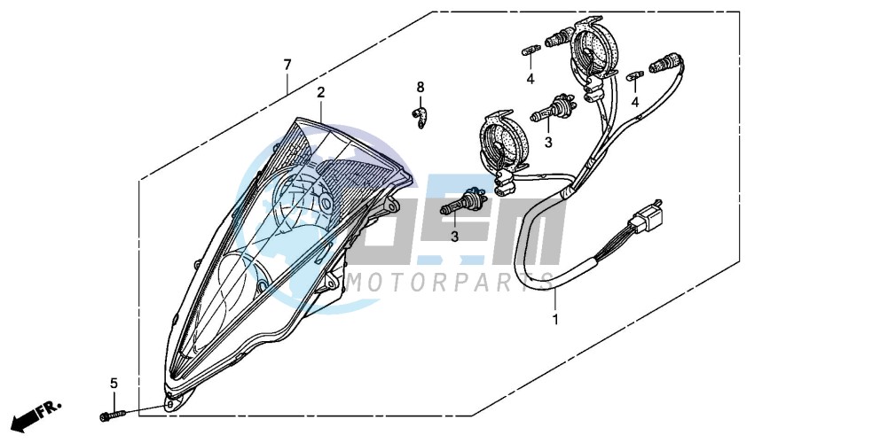 HEADLIGHT (FES1253-5)(FES1503-5)