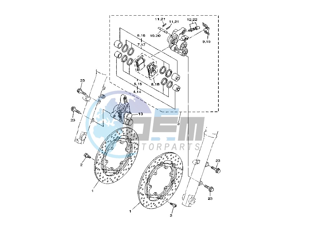 FRONT BRAKE CALIPER