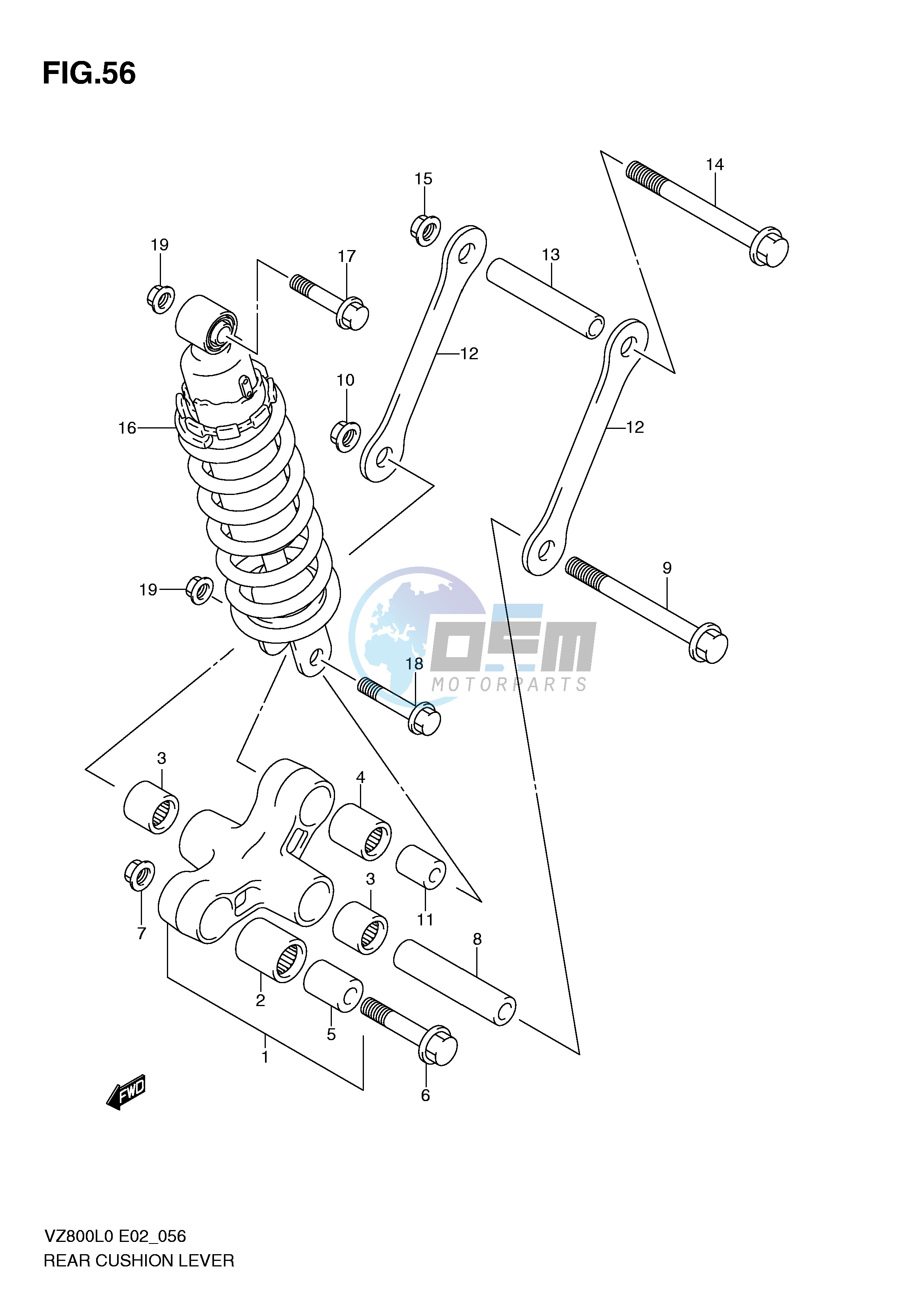 REAR CUSHION LEVER