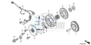 VTR2509 ED / LL MK drawing PULSE GENERATOR/STARTING CLUTCH