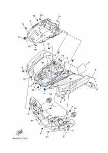 YFM450FWBD YFM45KPLK (BB5H) drawing FRONT FENDER