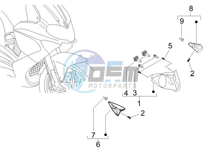 Head lamp - Turn signal lamps