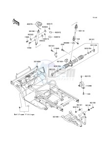 KAF 950 B [MULE 3010 DIESEL 4X4] (B1) [MULE 3010 DIESEL 4X4] drawing FRAME