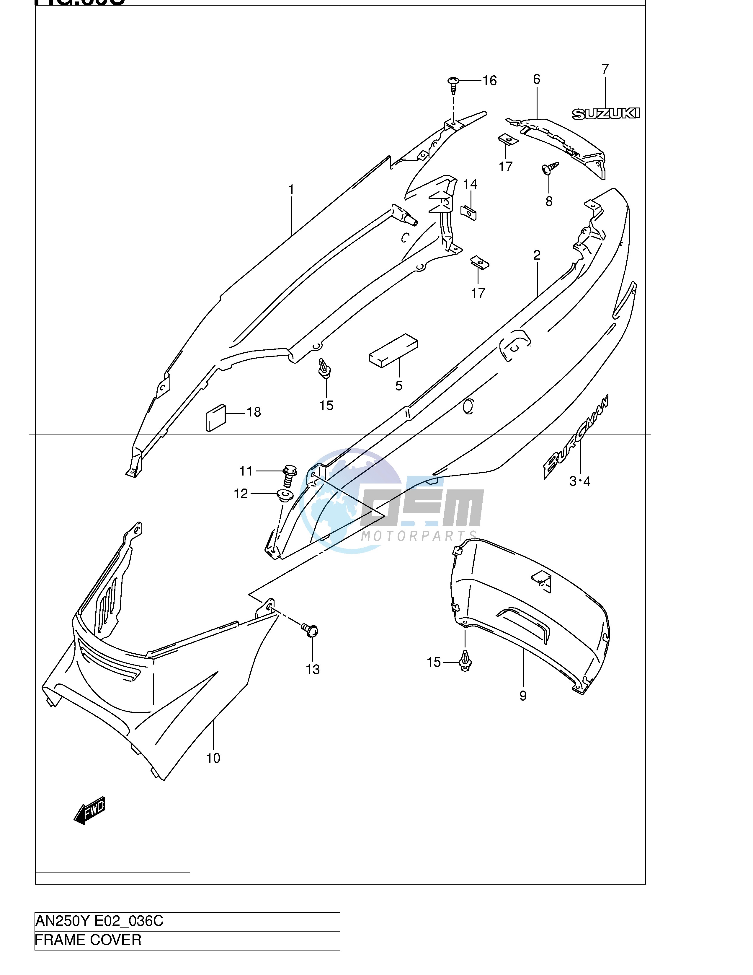 FRAME COVER (MODEL K2)