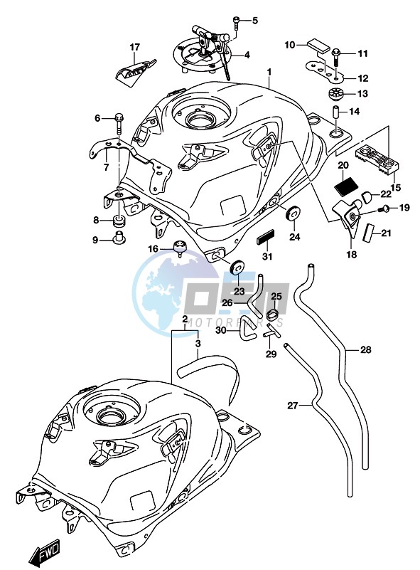 FUEL TANK (GSX-S125MLL8 P21)