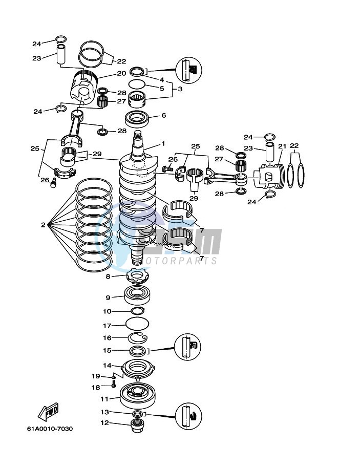 CRANKSHAFT--PISTON