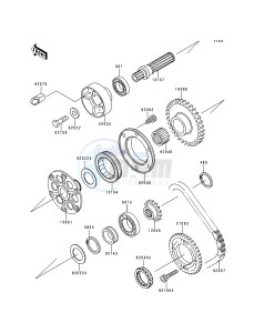 ZX 750 P [NINJA ZX-7R] (P1-P4) [NINJA ZX-7R] drawing GENERATOR SHAFT