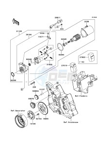 KLX110 KLX110CBF EU drawing Starter Motor