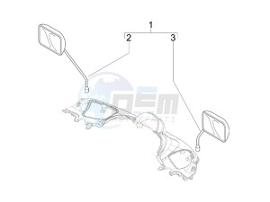 Beverly 400 ie Tourer e3 drawing Mirrors