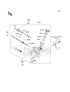 MULE_610_4X4 KAF400AEF EU drawing Master Cylinder