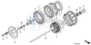 CRF250X9 Australia - (U) drawing CLUTCH