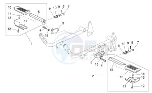 Nevada Classic 750 drawing Front footrests