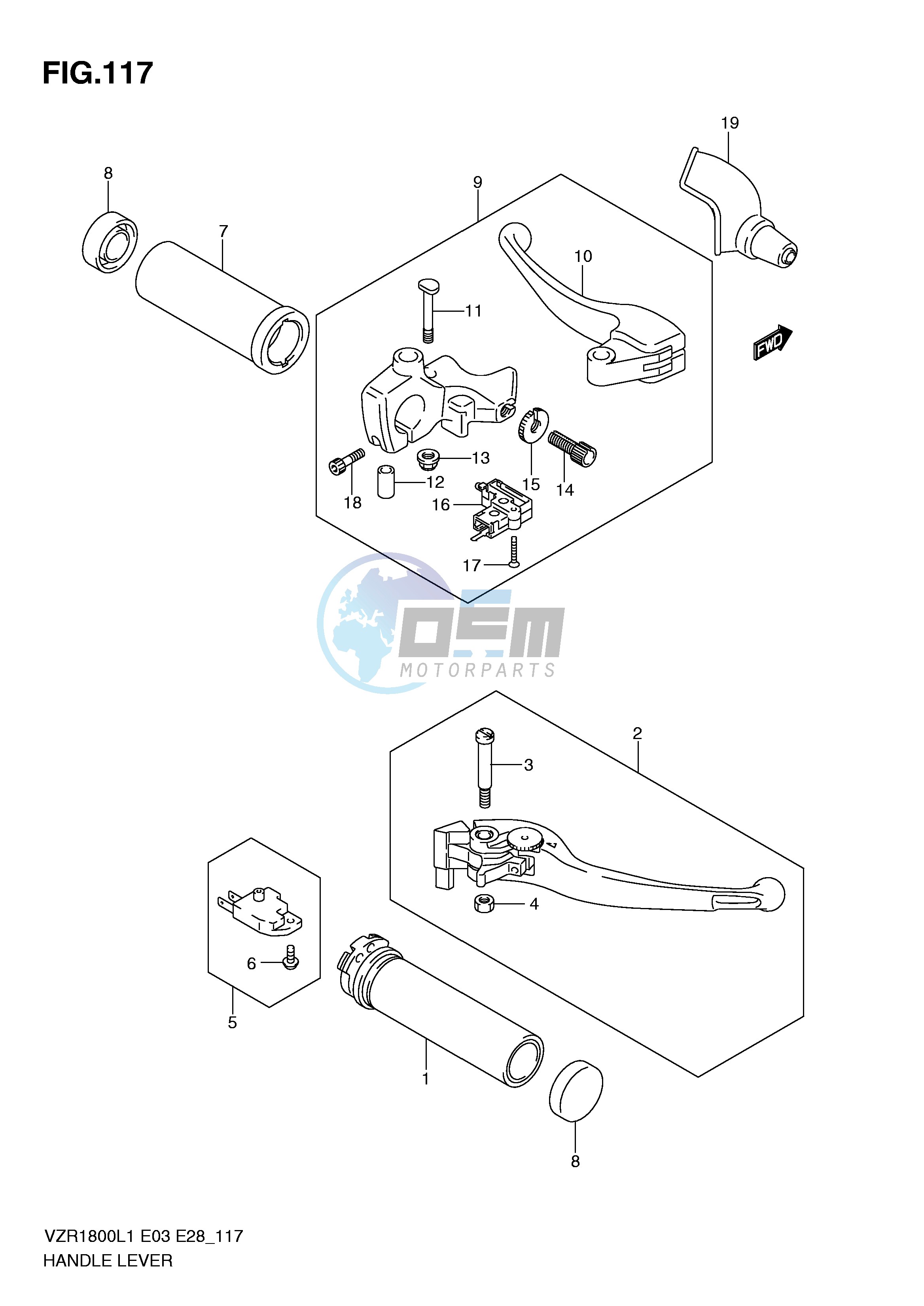 HANDLE LEVER (VZR1800ZL1 E28)