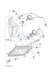 YZF-R125 R125 (5D7K 5D7K 5D7K) drawing HEADLIGHT