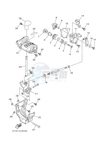 YFM450FWA YFM450DE GRIZZLY 450 IRS (1CUL 1CUM 1CUN) drawing SHIFT SHAFT