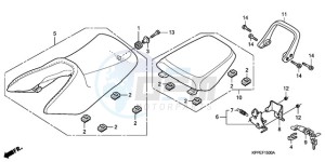 CBR125RW9 Australia - (U) drawing SEAT