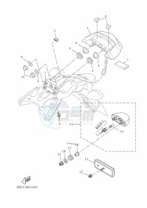 XTZ690 TENERE 700 (BHLA) drawing TAILLIGHT