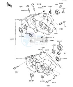 KX 80 N [BIG WHEEL] (N1) [BIG WHEEL] drawing CRANKCASE