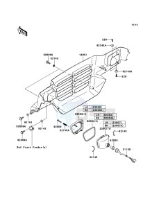 MULE 3000 KAF620G6F EU drawing Headlight(s)