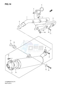 LT-Z400 (E19) drawing MUFFLER