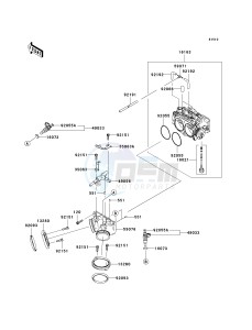 VN 2000 G [VULCAN 2000] (8F-9F) G8F drawing THROTTLE